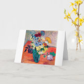 Vase met Rozen en annemonen, Van Gogh Kaart (Gele Bloem)