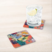 Vase met Rozen en annemonen, Van Gogh Kartonnen Onderzetters (Insitu)