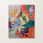 Vase met Rozen en annemonen, Van Gogh Legpuzzel (Verticaal)