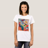 Vase met Rozen en annemonen, Van Gogh T-shirt (Voorkant volledig)