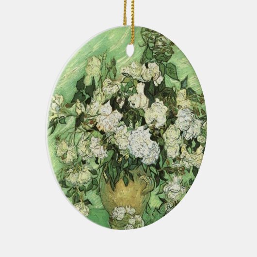 Vase met Rozen van Van Gogh Keramisch Ornament (Rechts)