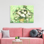 Vase met Rozen van Van Gogh Wrapped Canvas Afdruk (Insitu (Woonkamer))