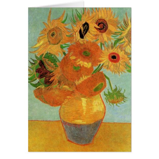 Vase met twaalf zonnebloemen door Vincent van Gogh (Voorkant)