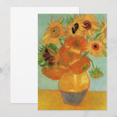 Vase met twaalf zonnebloemen door Vincent van Gogh (Voorkant / Achterkant)