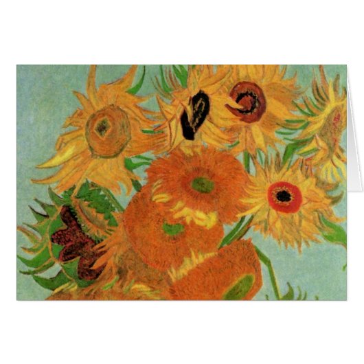 Vase met twaalf zonnebloemen door Vincent van Gogh (Voorkant Horizontaal)