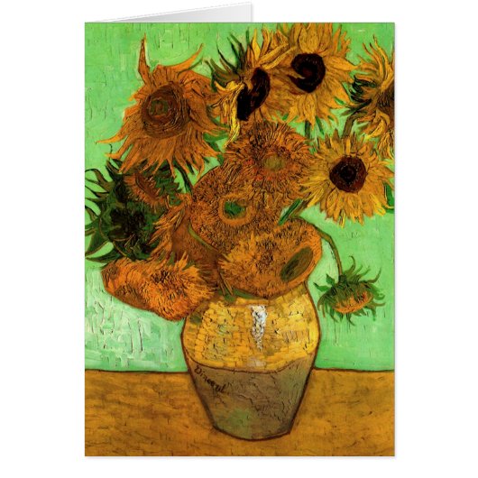 Vase met twaalf zonnebloemen door Vincent van Gogh (Voorkant)