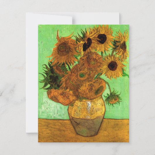 Vase met twaalf zonnebloemen door Vincent van Gogh (Voorkant)
