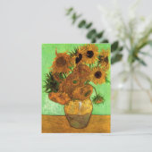 Vase met twaalf zonnebloemen door Vincent van Gogh (Staand voorkant)