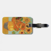Vase met twaalf zonnebloemen door Vincent van Gogh Bagagelabel (Achterkant horizontaal)
