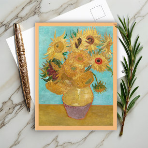 Vase met twaalf zonnebloemen door Vincent Van Gogh Briefkaart