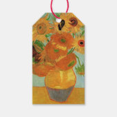 Vase met twaalf zonnebloemen door Vincent van Gogh Cadeaulabel (Voorkant)