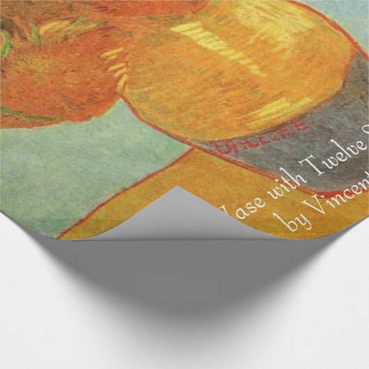 Vase met twaalf zonnebloemen door Vincent van Gogh Cadeaupapier (Hoek)