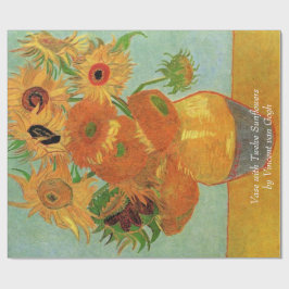 Vase met twaalf zonnebloemen door Vincent van Gogh Cadeaupapier