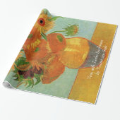 Vase met twaalf zonnebloemen door Vincent van Gogh Cadeaupapier (Uitgerold)