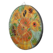 Vase met twaalf zonnebloemen door Vincent van Gogh Dartbord (Voorkant Rechts)