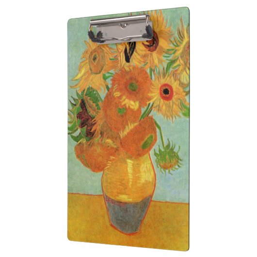 Vase met twaalf zonnebloemen door Vincent van Gogh Klembord (Links)