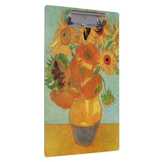 Vase met twaalf zonnebloemen door Vincent van Gogh Klembord (Rechts)