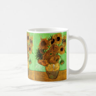 Vase met twaalf zonnebloemen door Vincent van Gogh Koffiemok