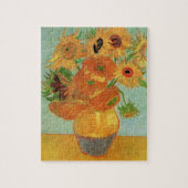 Vase met twaalf zonnebloemen door Vincent van Gogh Legpuzzel (Verticaal)