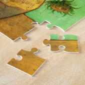 Vase met twaalf zonnebloemen door Vincent van Gogh Legpuzzel (Zijkant)