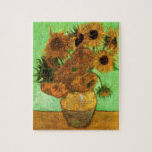 Vase met twaalf zonnebloemen door Vincent van Gogh Legpuzzel (Verticaal)