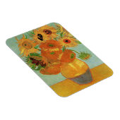 Vase met twaalf zonnebloemen door Vincent van Gogh Magneet (Rechterzijde)