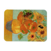 Vase met twaalf zonnebloemen door Vincent van Gogh Magneet (Horizontaal)