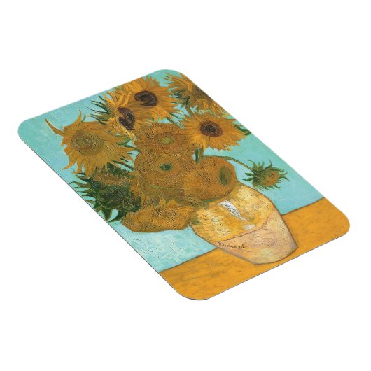 Vase met twaalf zonnebloemen door Vincent van Gogh Magneet (Rechterzijde)