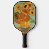 Vase met twaalf zonnebloemen door Vincent van Gogh Pickleball Paddle (Voorkant)