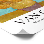 Vase met twaalf zonnebloemen door Vincent van Gogh Poster (Hoek)