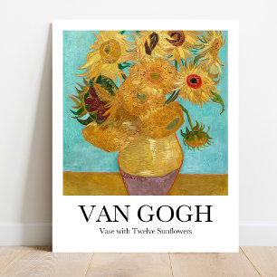 Vase met twaalf zonnebloemen door Vincent van Gogh Poster