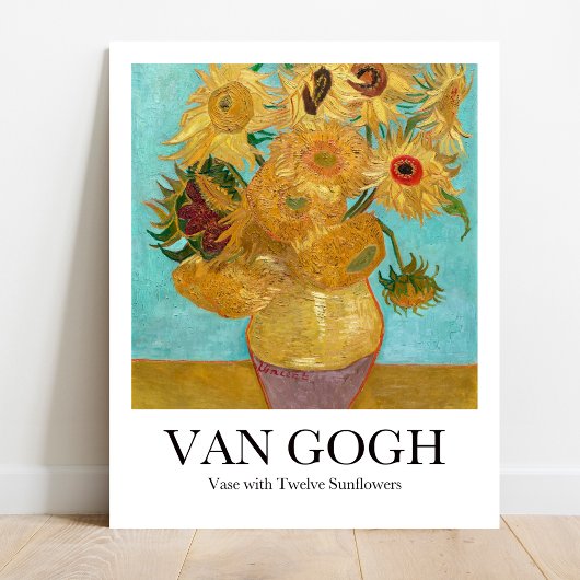 Vase met twaalf zonnebloemen door Vincent van Gogh Poster