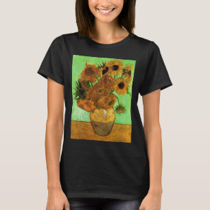 Vase met twaalf zonnebloemen door Vincent van Gogh T-shirt