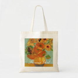 Vase met twaalf zonnebloemen Vincent van Goah Tote Bag