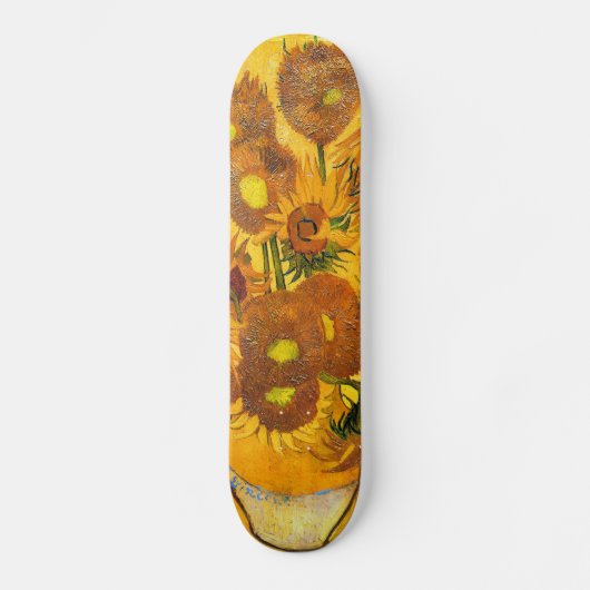 Vase met vijftien zonnebloemen door Vincent van Go Skateboard (Voorkant)