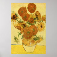 Vase met vijftien zonnebloemen, Van Gogh Fine Art