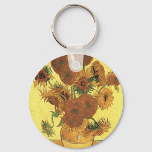 Vase met vijftien zonnebloemen, Vincent van Gogh Sleutelhanger