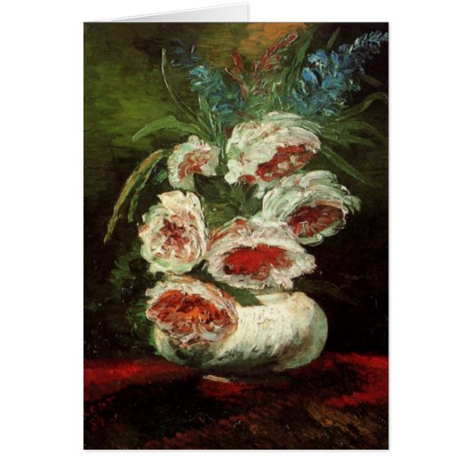 Vase met volken door Vincent van Gogh (Voorkant)