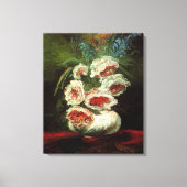 Vase met volken door Vincent van Gogh Canvas Afdruk (Voorkant)