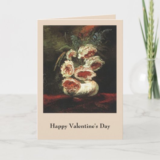 Vase met volken door Vincent van Gogh Feestdagen Kaart (Voorkant)