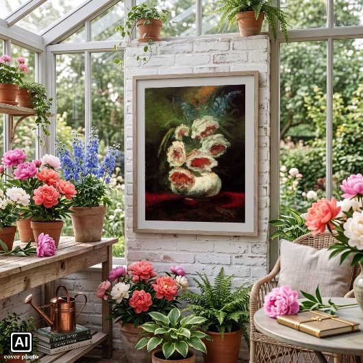Vase met volken door Vincent van Gogh Poster