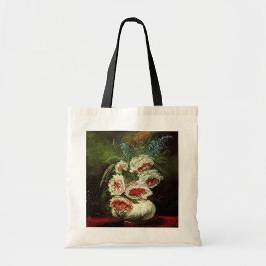Vase met volken door Vincent van Gogh Tote Bag (Voorkant)