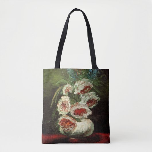 Vase met volken door Vincent van Gogh Tote Bag (Voorkant)