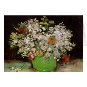 Vase met Zinnia Flowers door Vincent van Gogh