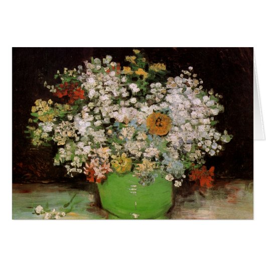 Vase met Zinnia Flowers door Vincent van Gogh (Voorkant Horizontaal)