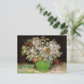 Vase met Zinnia Flowers door Vincent van Gogh (Staand voorkant)