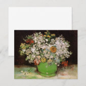 Vase met Zinnia Flowers door Vincent van Gogh (Voorkant / Achterkant)