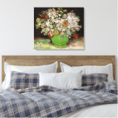 Vase met Zinnia Flowers door Vincent van Gogh Canvas Afdruk (Insitu (Slaapkamer))