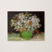 Vase met Zinnia Flowers door Vincent van Gogh Legpuzzel (Horizontaal)