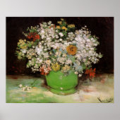 Vase met Zinnia Flowers door Vincent van Gogh Poster (Voorkant)